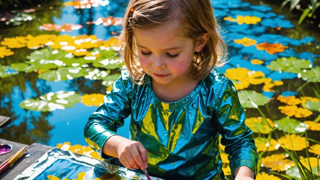 Come la Pittura su Stagnola Stimola la Fantasia dei Bambini Pittura Creativa su Stagnola: Arte del Processo per Bambini