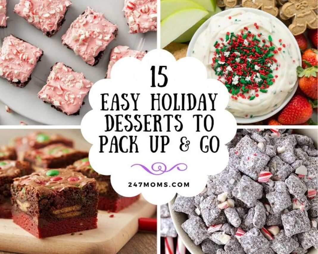 source:247moms - 15 Dessert Facili da Portare per le Feste