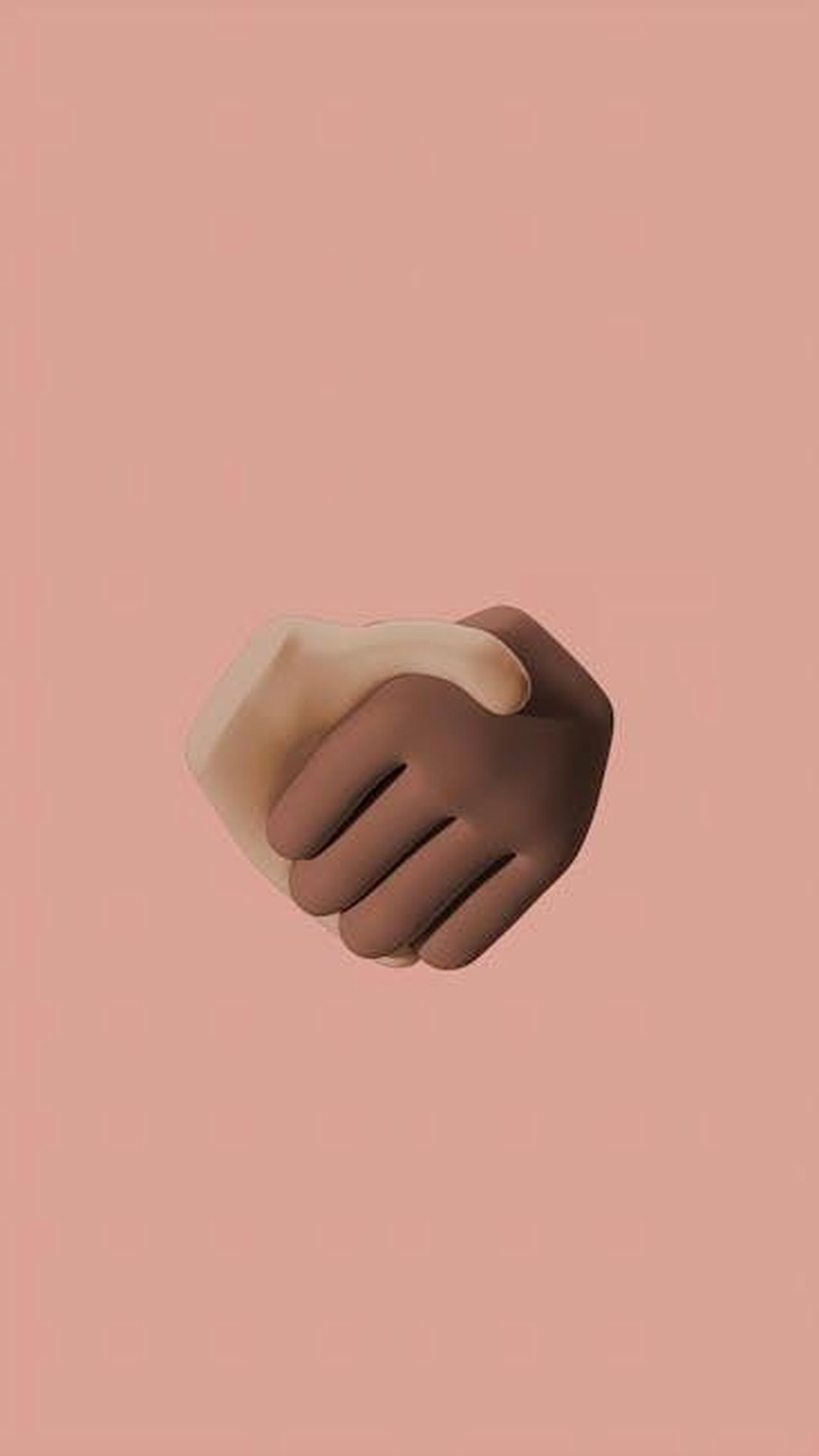 Source: cottonbro CG studio - pexels - A 3D illustration showcasing diversity and partnership with a handshake on a beige background.