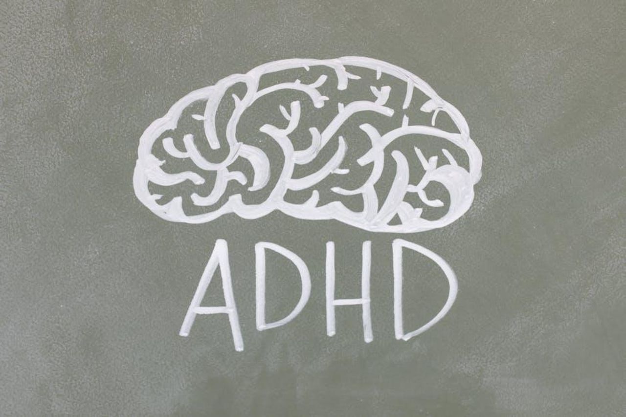 Source: Tara Winstead - pexels - Chalkboard drawing depicting ADHD for mental health awareness.